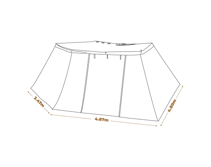 270 Awning Wall Kits<OZtrail 270 Awning 2.5m Wall Kit - BlockOut