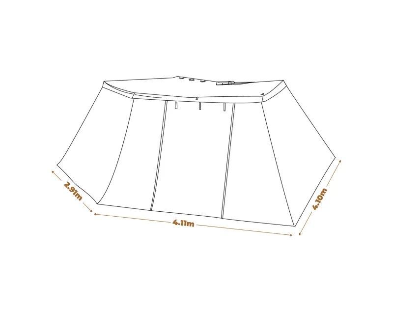 270 Awning Wall Kits<OZtrail 270 Awning 2m Wall Kit - BlockOut