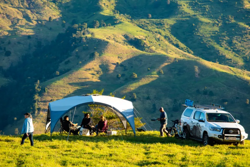 Shade Dome<OZtrail 4.2 Shade Dome Deluxe - With Sun Wall
