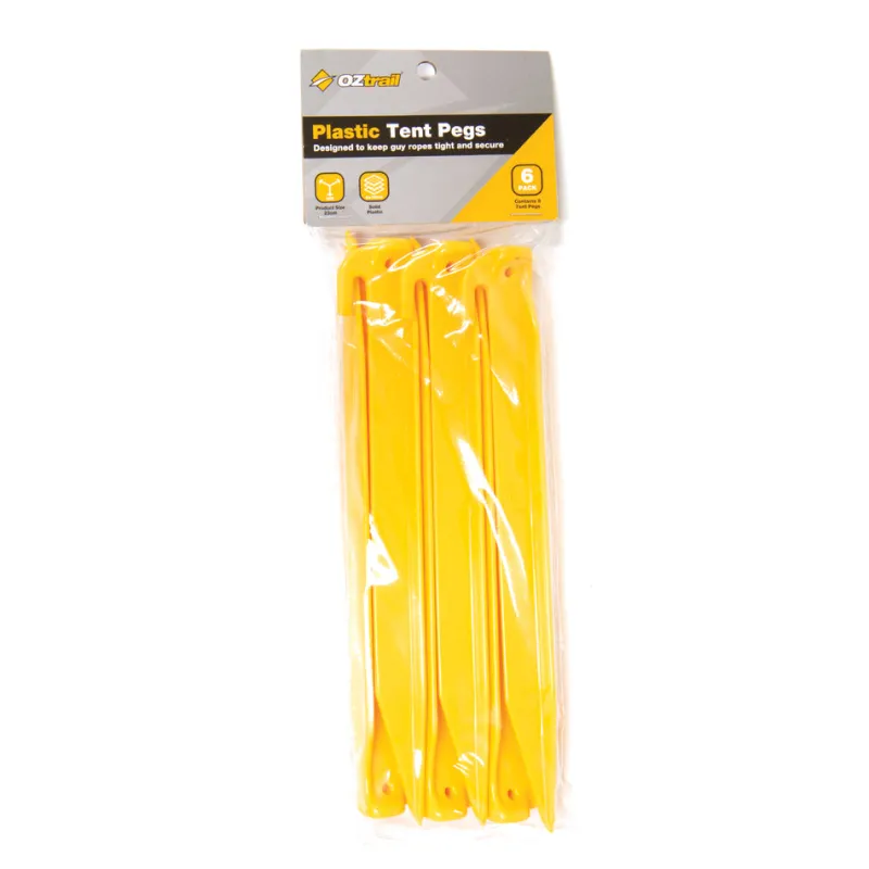 Pegs & Poles<OZtrail ABS Plastic Peg 23cm 6 Pack