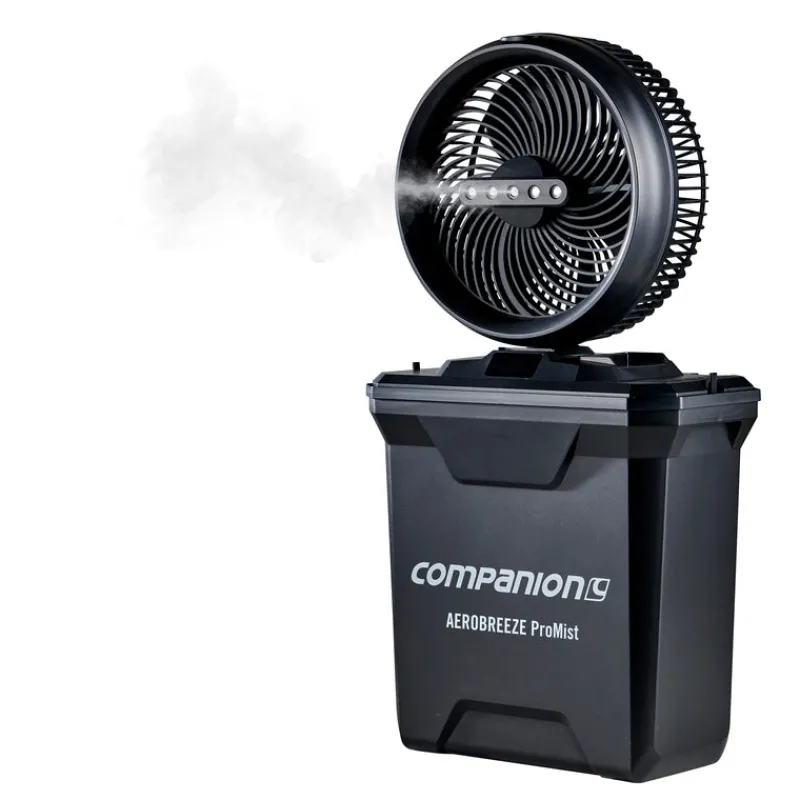 Fans<Companion Aerobreeze ProMist 25cm Oscillating Misting Fan