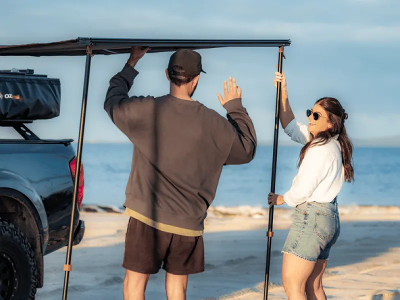 Side Awnings<OZtrail Awning 2m x 2.5m - BlockOut