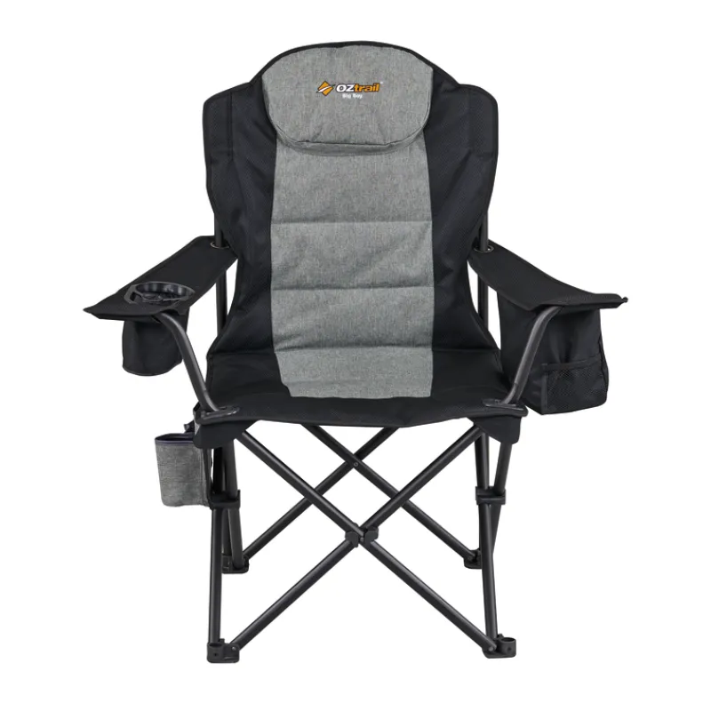 Chairs<OZtrail Big Boy Arm Chair - Black