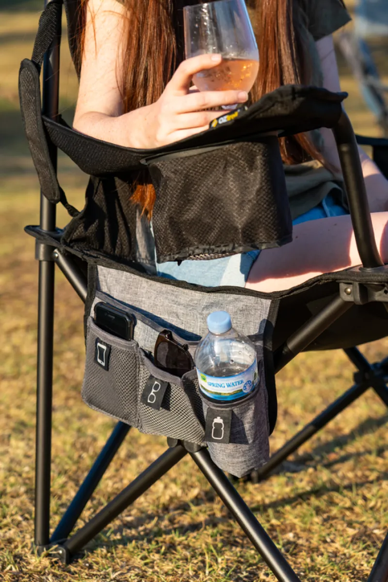 Chairs<OZtrail Big Boy Arm Chair - Black