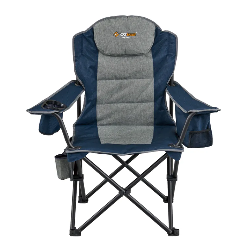 Chairs<OZtrail Big Boy Arm Chair - Navy Blue