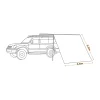 Side Awning Walls<OZtrail BlockOut Awning Front Wall 2.5m