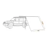 Side Awning Walls<OZtrail BlockOut Awning Front Wall 2m