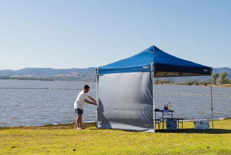 Gazebo Walls<OZtrail Blockout Gazebo Wall Kit 3.0 - Silver
