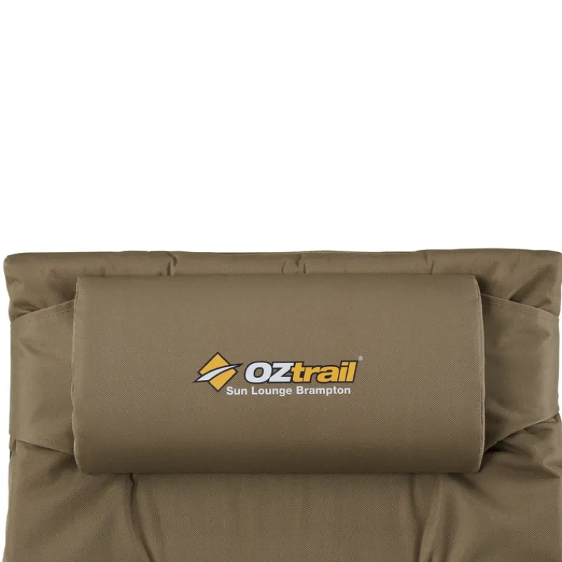 Chairs<OZtrail Brampton Sun Lounge - Tan