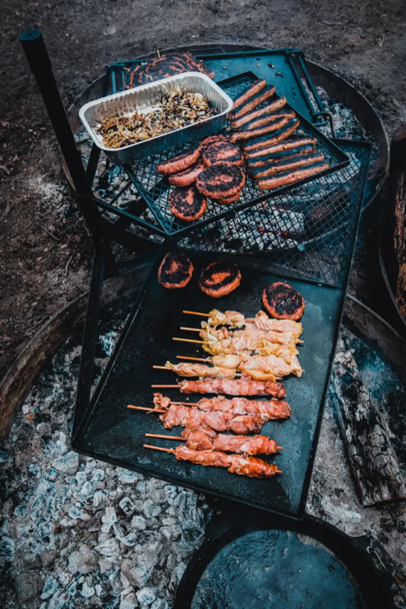Camp Grills<Campfire Cooking Grill Combo