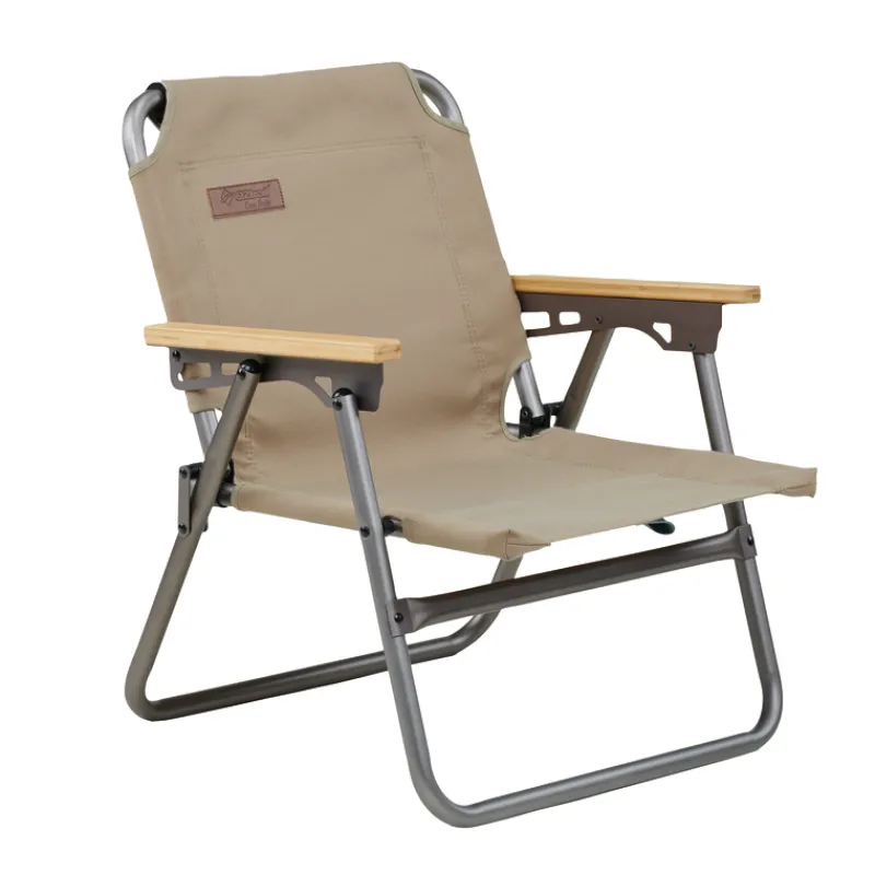 Chairs<OZtrail Cape Series Flat Fold Chair - Tan