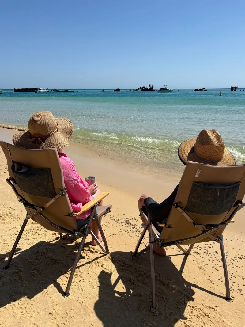 Chairs<OZtrail Cape Series Recliner Chair - Tan