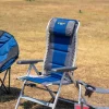 Chairs<OZtrail Cascade Deluxe 8 Position Recliner Chair - Navy