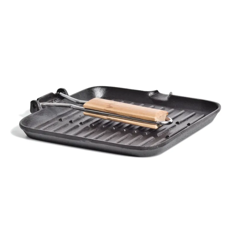 Pots & Pans<Campfire 24cm Square Grill Frypan Folding Handle