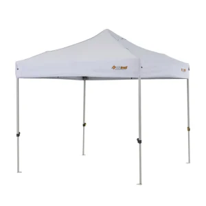 Commercial<OZtrail Commercial Deluxe 2.4 Gazebo - White