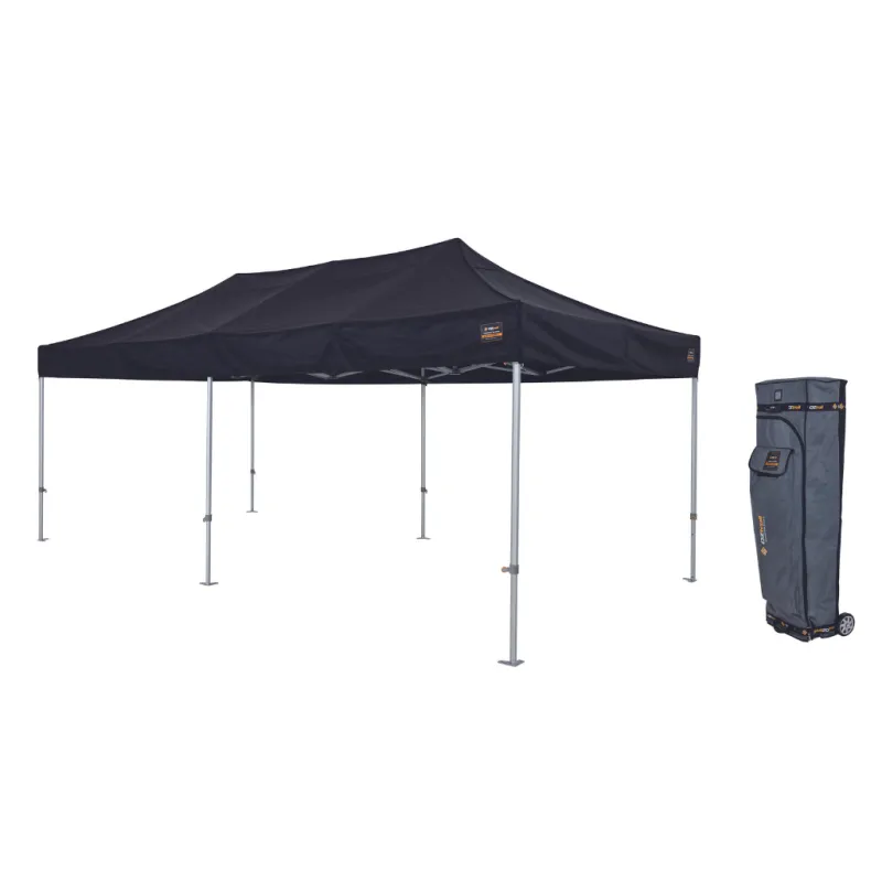 Commercial Pro Series<OZtrail Commercial Pro Aluminium 6.0 Gazebo - Black