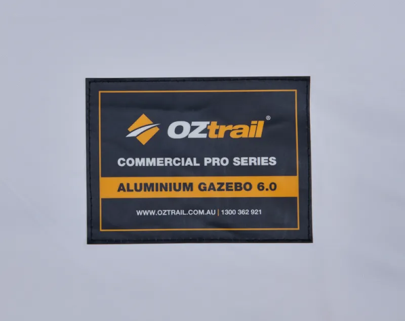 Commercial Pro Series<OZtrail Commercial Pro Aluminium 6.0 Gazebo - White