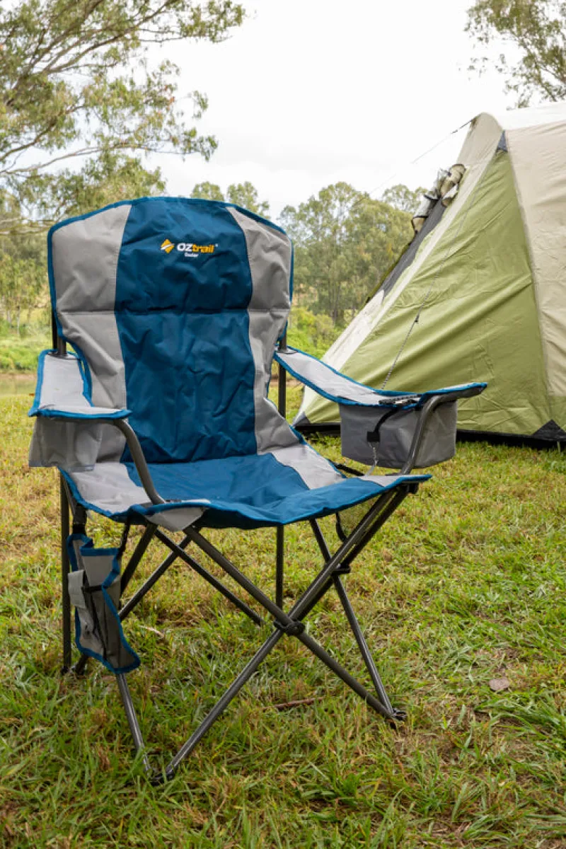 Chairs<OZtrail Cooler Arm Chair - Blue