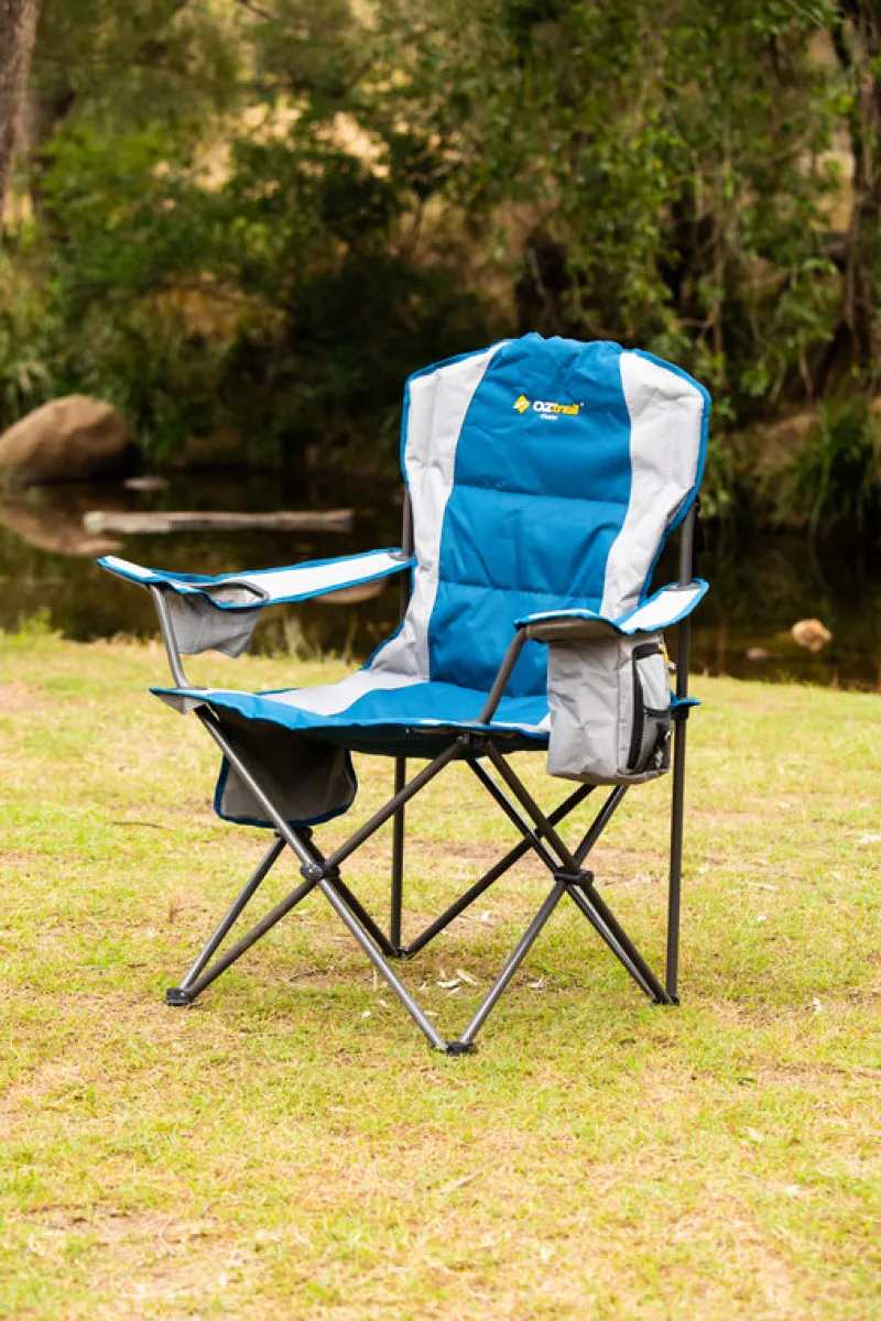 Chairs<OZtrail Cooler Arm Chair - Blue