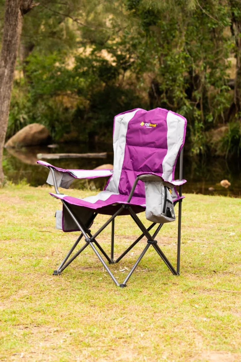 Chairs<OZtrail Cooler Arm Chair - Purple