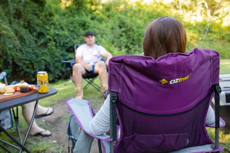 Chairs<OZtrail Cooler Arm Chair - Purple
