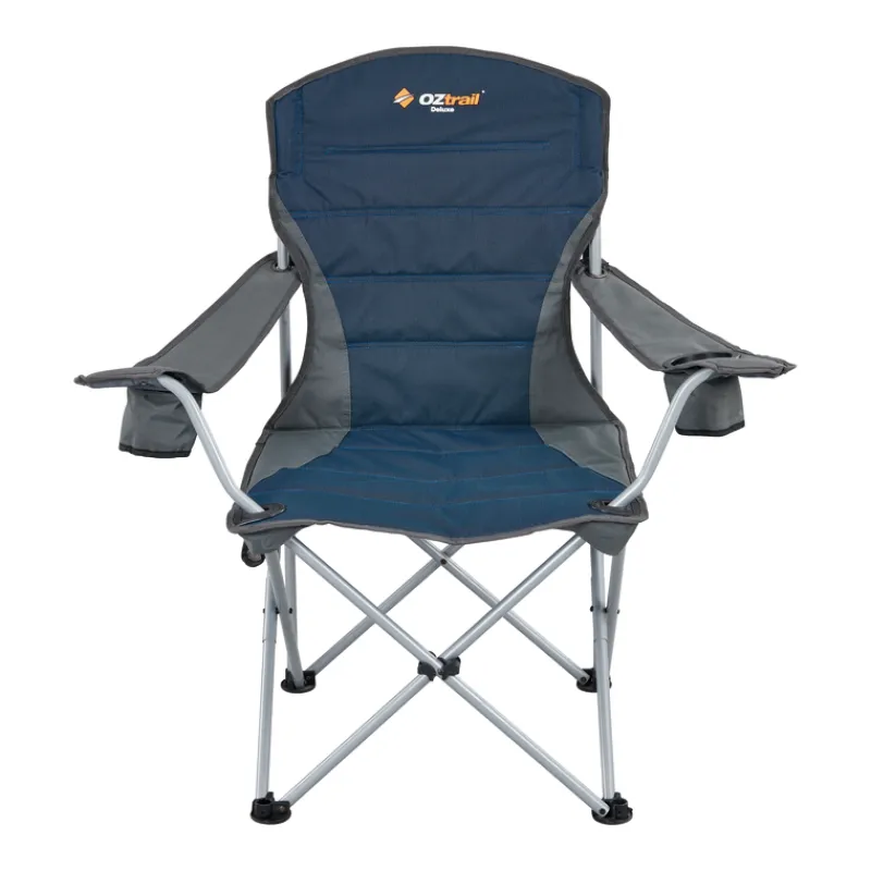 Chairs<OZtrail Deluxe Arm Chair - Blue