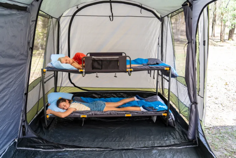 Stretchers<OZtrail Deluxe Double Bunk Bed