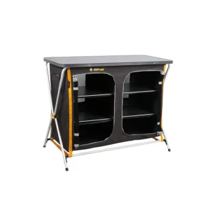 Kitchens & Storage<OZtrail Deluxe Folding 3 Shelf Double Cupboard