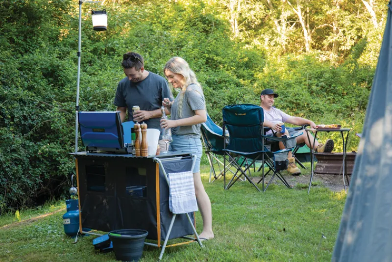 Kitchens & Storage<OZtrail Deluxe Kitchen with Sink