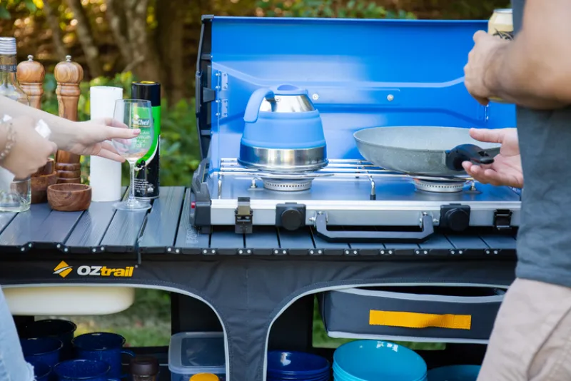 Kitchens & Storage<OZtrail Deluxe Kitchen with Sink