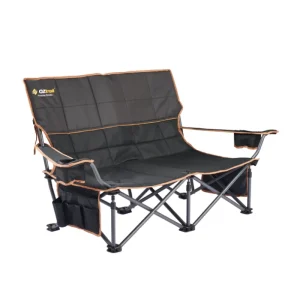 Chairs<OZtrail Fireside Double Chair - Black