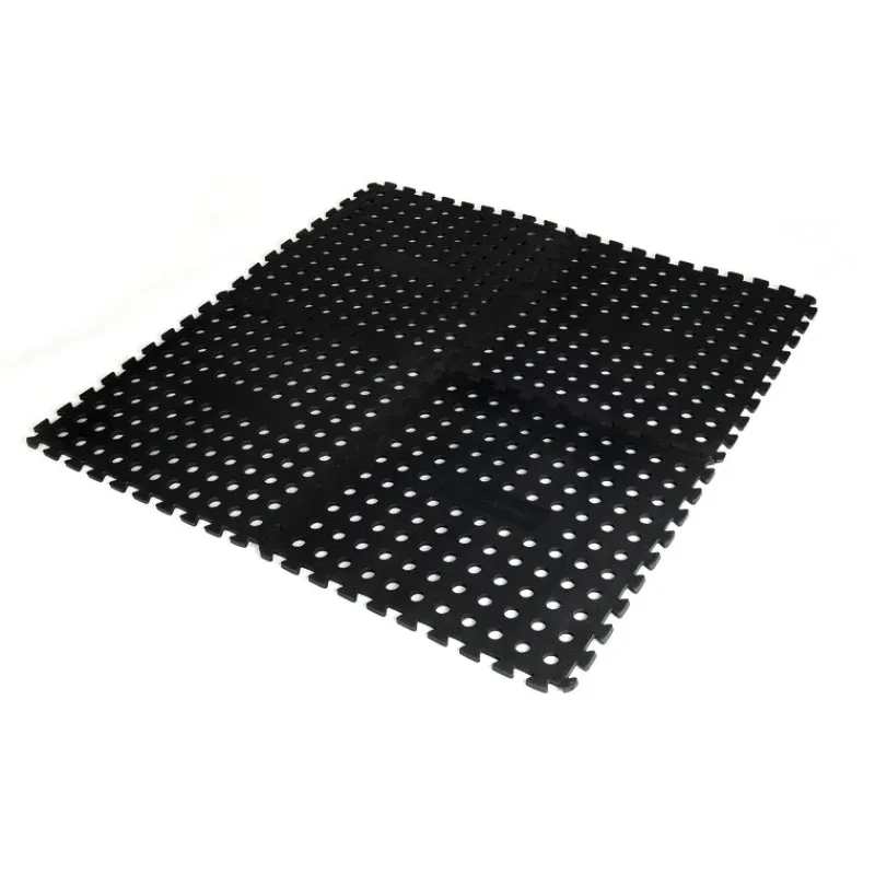 Annex Matting & Privacy Screens<OZtrail Foam Floor Mat Black - 4 Pack