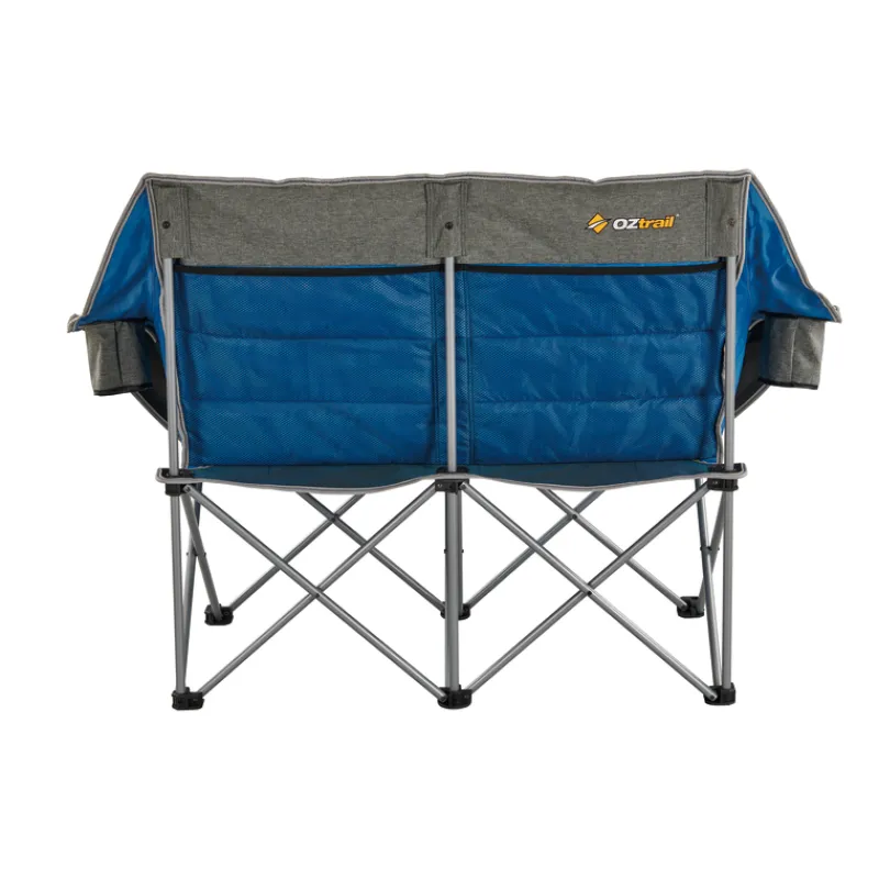 Chairs<OZtrail Galaxy 2 Seater Sofa - Blue