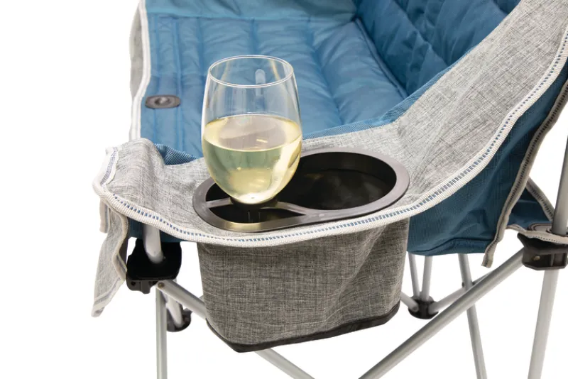 Chairs<OZtrail Galaxy 2 Seater Sofa - Blue