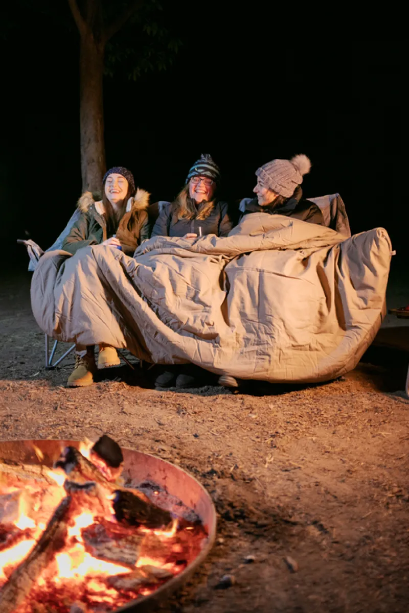 Chairs<OZtrail Galaxy 3 Seater Sofa - Blue