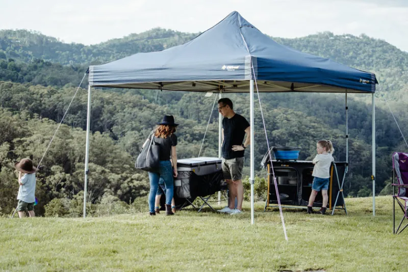 Hydroflow<OZtrail Hydroflow Deluxe 6.0 Gazebo - Navy