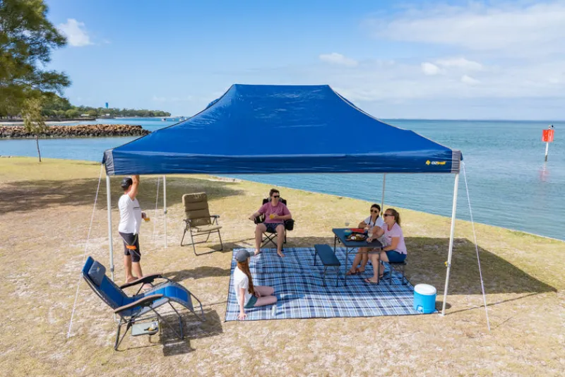 Hydroflow<OZtrail Hydroflow Deluxe 6.0 Gazebo - Navy