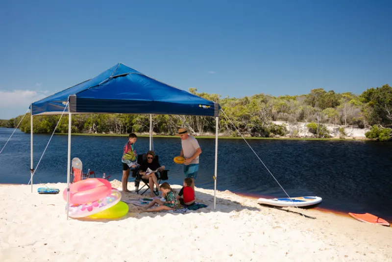 Hydroflow<OZtrail Hydroflow Deluxe 2.4 Gazebo - Navy
