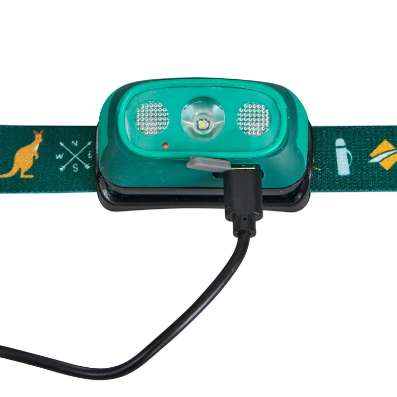 Headlamps<OZtrail 80L Lumos Twinkle Kids Headlamp - Green