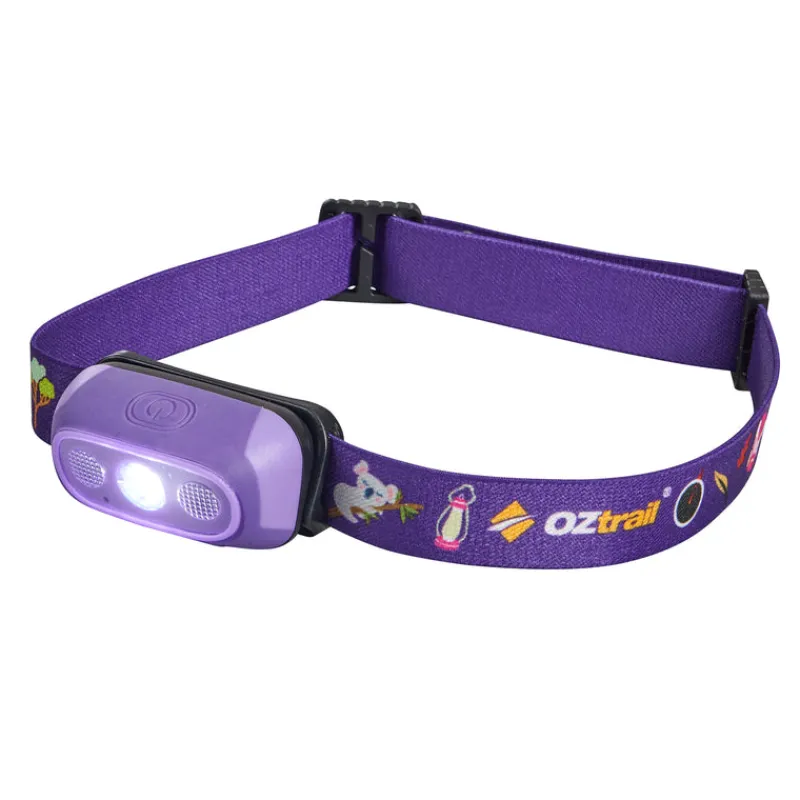 Headlamps<OZtrail 80L Lumos Twinkle Kids Headlamp - Purple