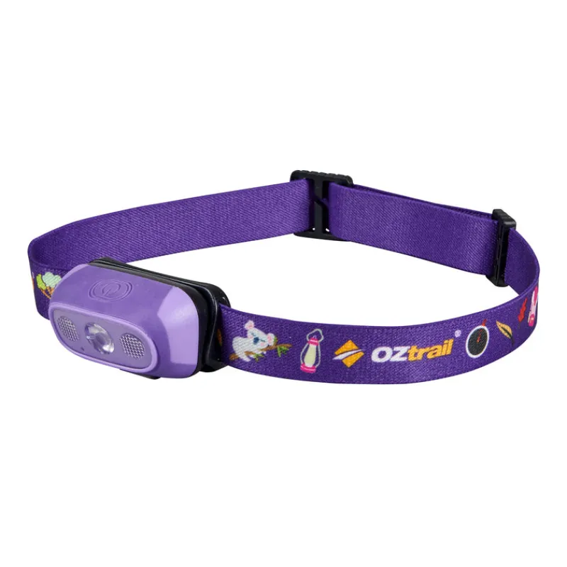 Headlamps<OZtrail 80L Lumos Twinkle Kids Headlamp - Purple