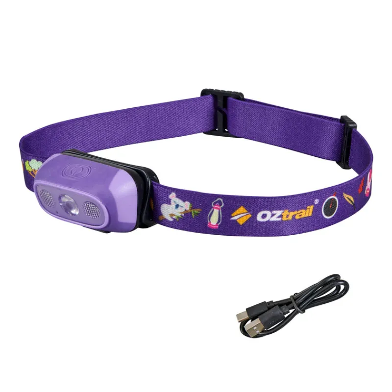 Headlamps<OZtrail 80L Lumos Twinkle Kids Headlamp - Purple