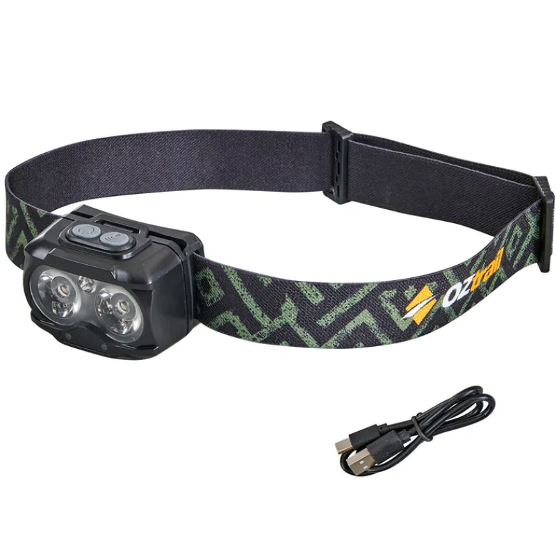 Headlamps<OZtrail Lumos FP200 Rechargeable Headlamp