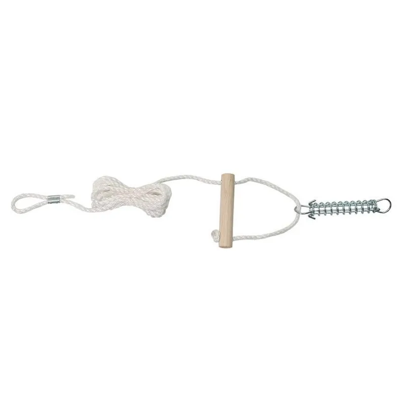 Camp Accessories<OZtrail 6mm Single Guy Rope with Wooden Runner & Spring