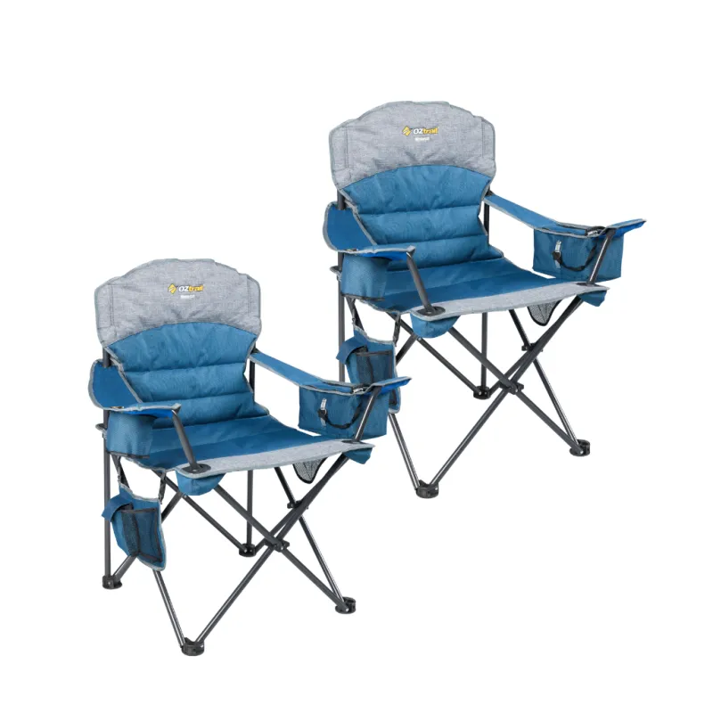 Chairs<OZtrail Monarch Chair Twin Pack