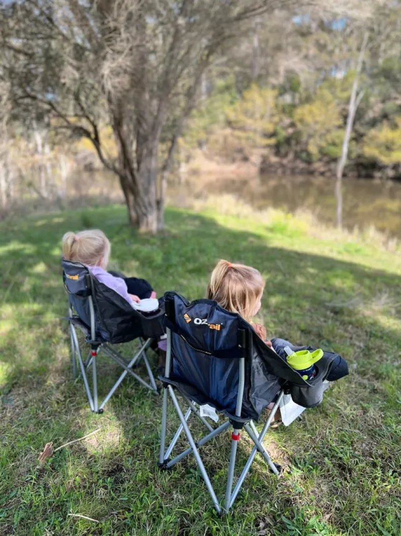 Chairs<OZtrail Moon Chair Junior - Blue