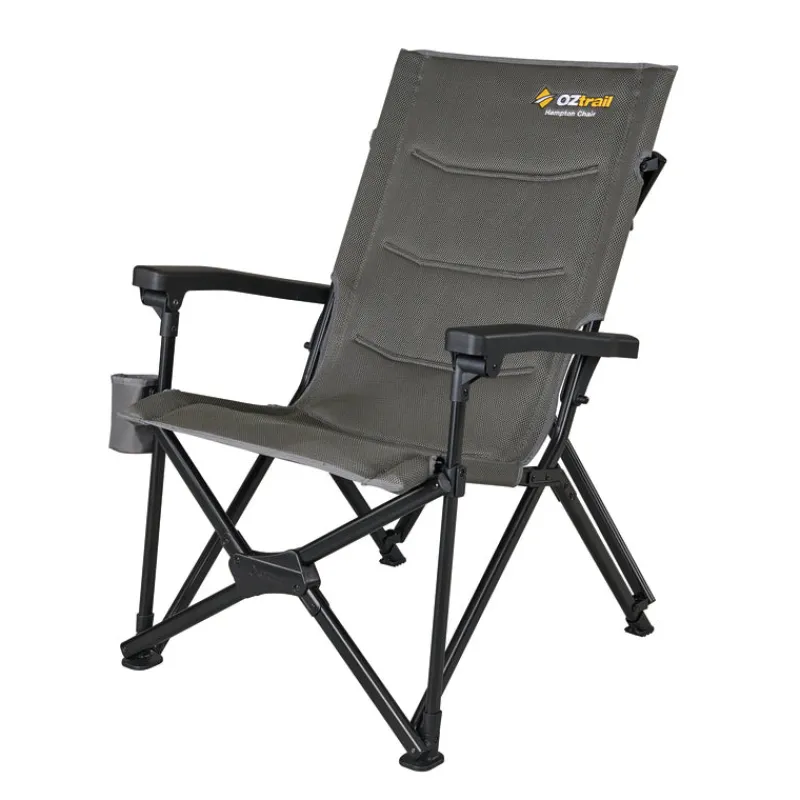 Chairs<OZtrail Hampton Deluxe Chair Grey