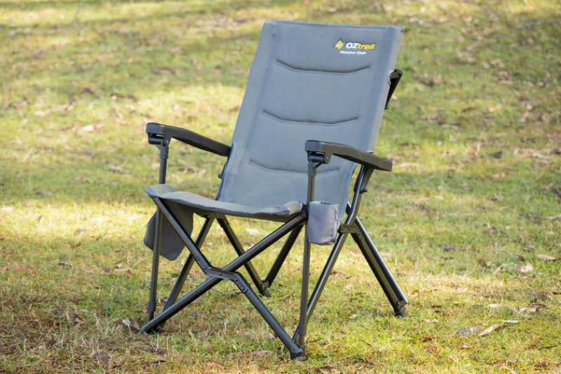 Chairs<OZtrail Hampton Deluxe Chair Grey
