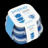 Pop-Up Range<Popup Food Containers Blue 3 Pack