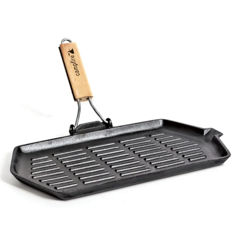 Pots & Pans<Campfire Rectangular Folding Frying Grill Pan